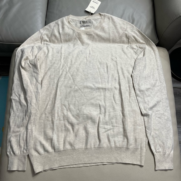 NWT - Mango Men’s Cashmere Blended Crew Neck Sweater - Size L - Picture 3 of 7